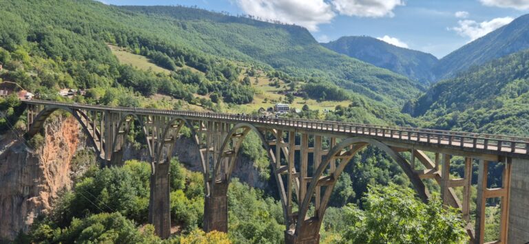 Mountain bridge on the Balkan Explorer route