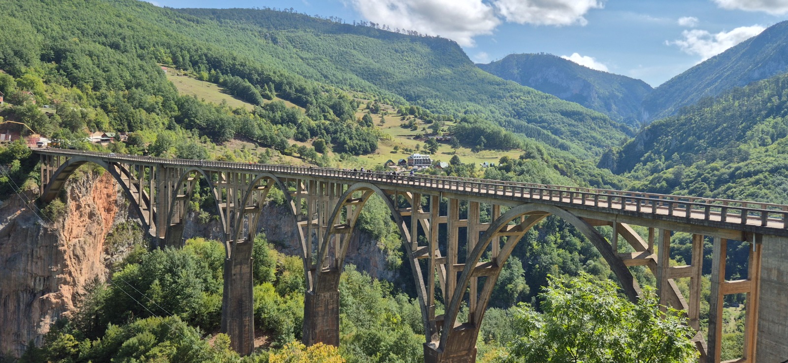 Mountain bridge on the Balkan Explorer route